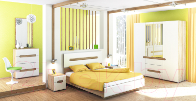 Полуторная кровать Мебель-Неман Леонардо МН-026-10-140