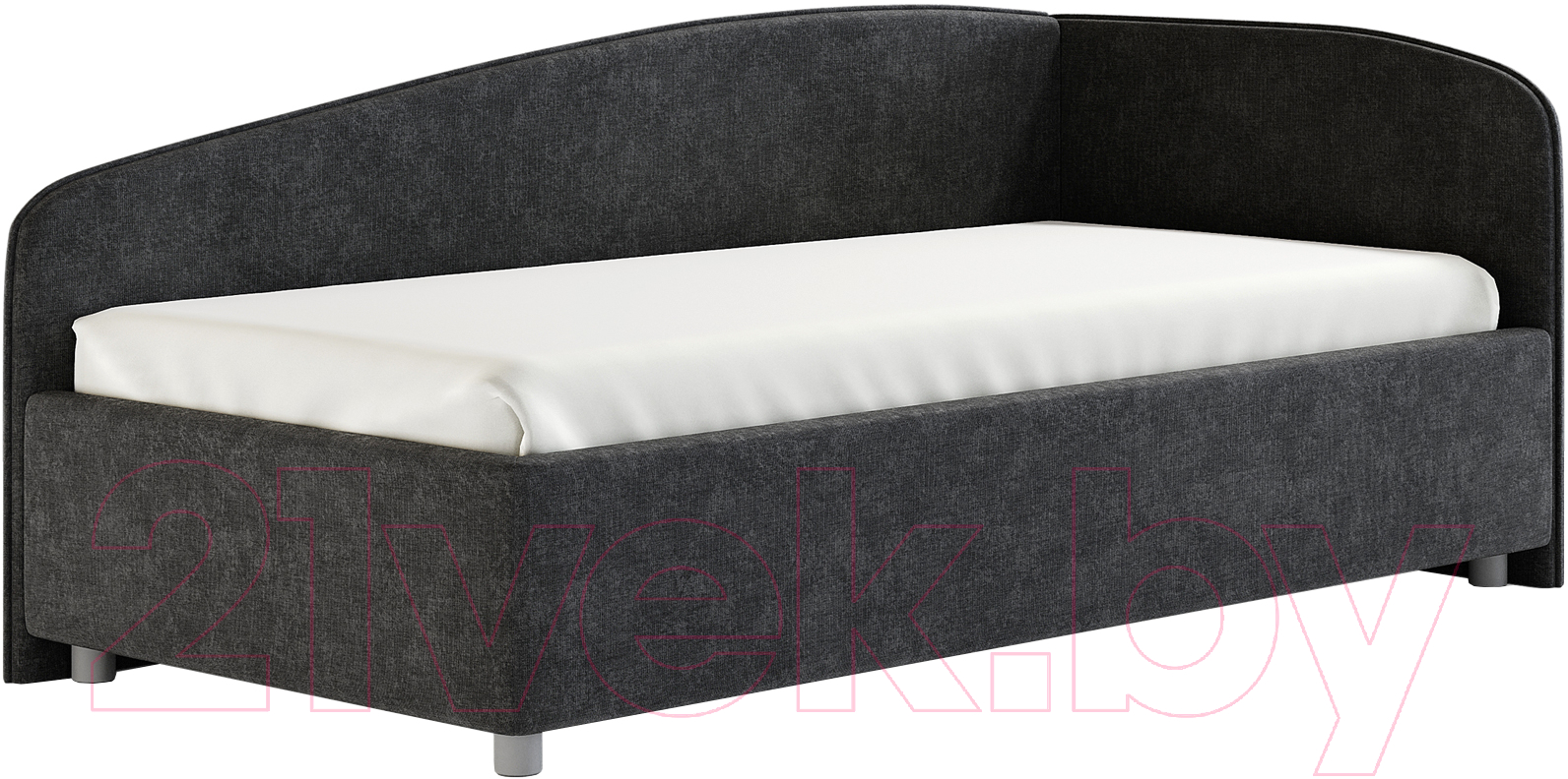 Каркас кровати Сонум Paola R 90x200 (микровелюр серый) - фото