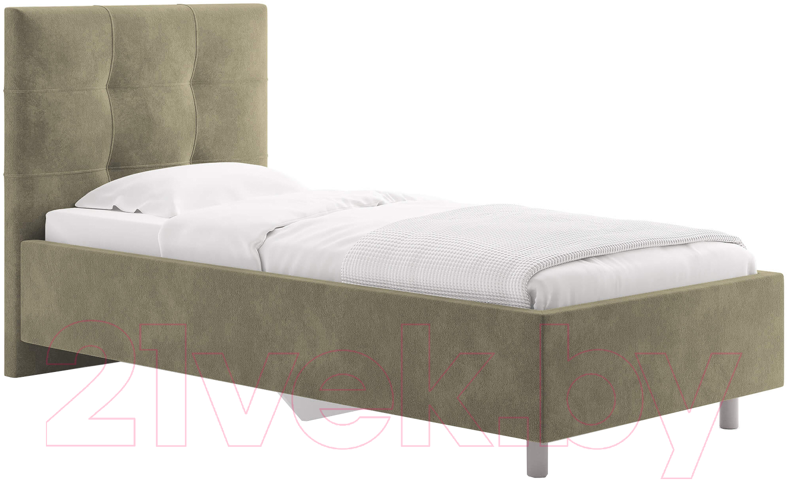 Каркас кровати Сонум Caprice 90x200 (микровелюр оливковый) - фото
