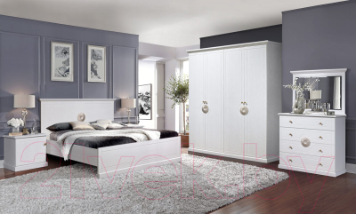 Двуспальная кровать Гомельдрев Виола ГМ 8824 160x200 Дуб (бьянко)