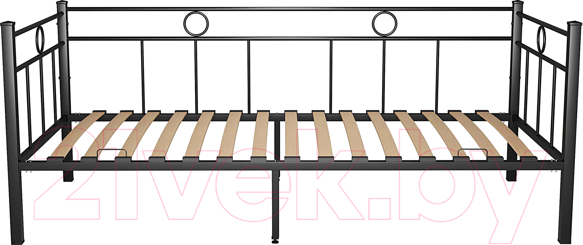 Кровать-тахта Князев Мебель Орфея ОФ.80.190.Ч (черный муар) - фото