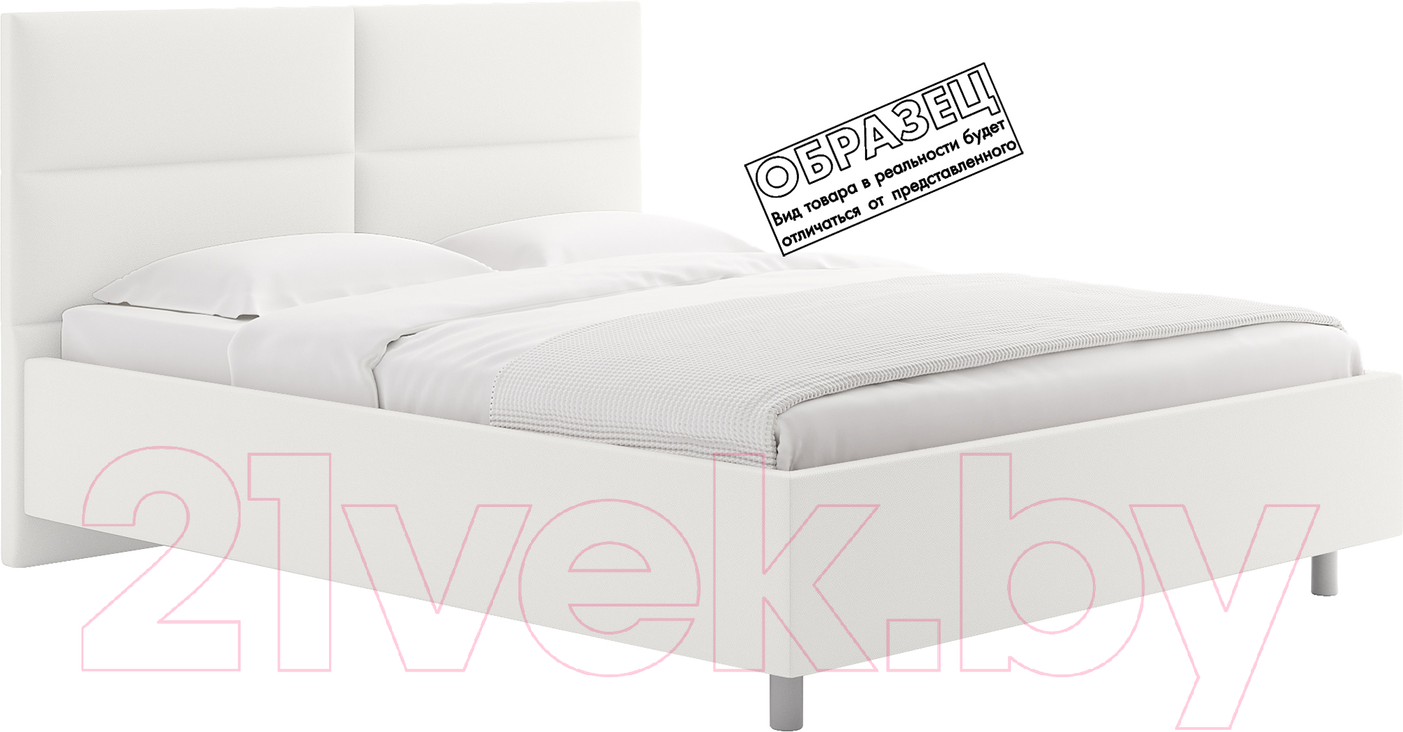Каркас кровати Сонум Omega 90x200 (экокожа белый) - фото