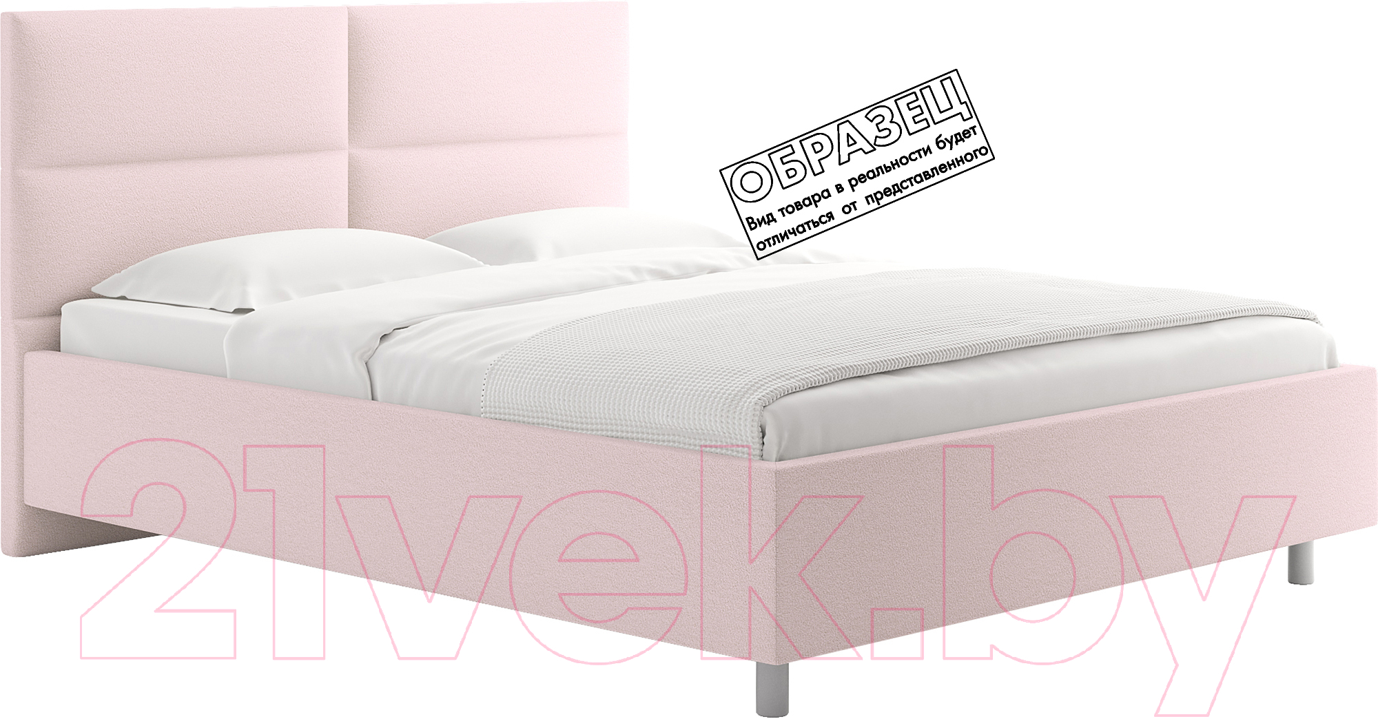 Каркас кровати Сонум Omega 90x200 (тедди розовый) - фото