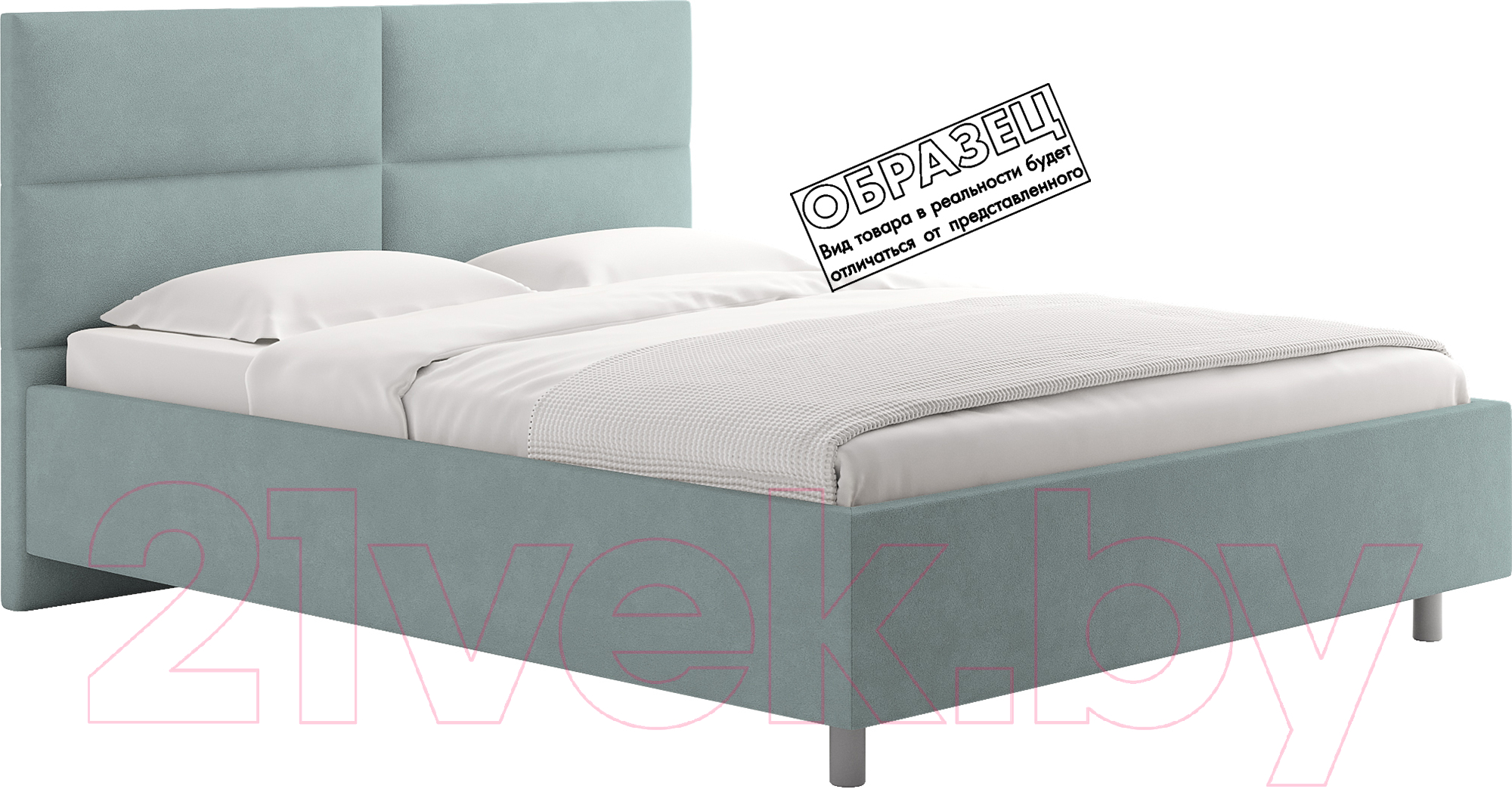 Каркас кровати Сонум Omega 90x200 (замша мятный) - фото