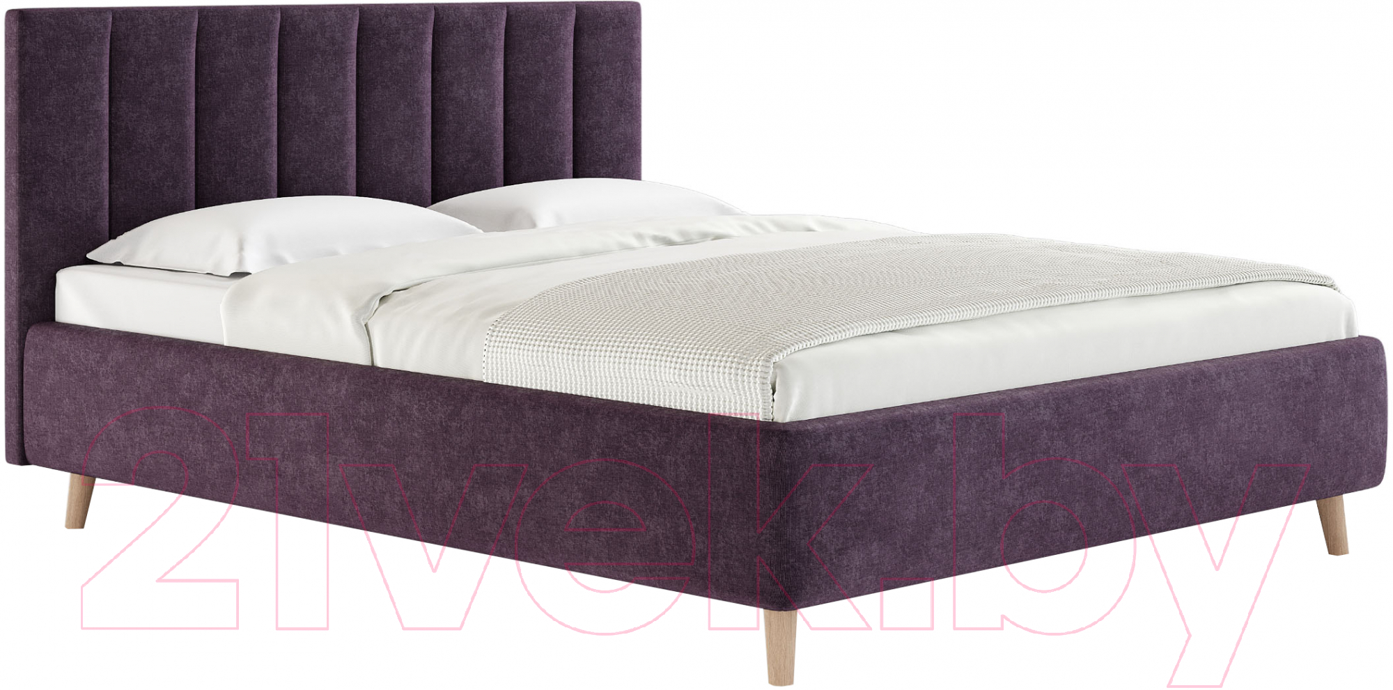 Каркас кровати Сонум Alma 160x200 (микровелюр лаванда) - фото