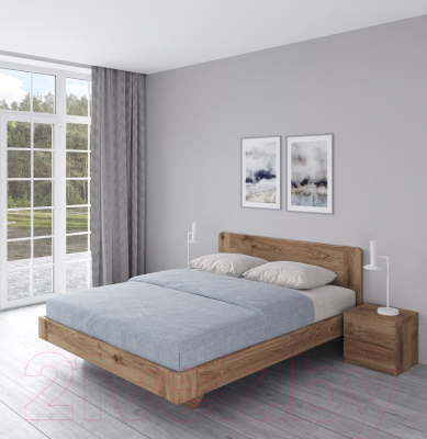 Каркас кровати Drewood Пиастр 180x200 / ПИ.004.500.000.00 (кастел браун)