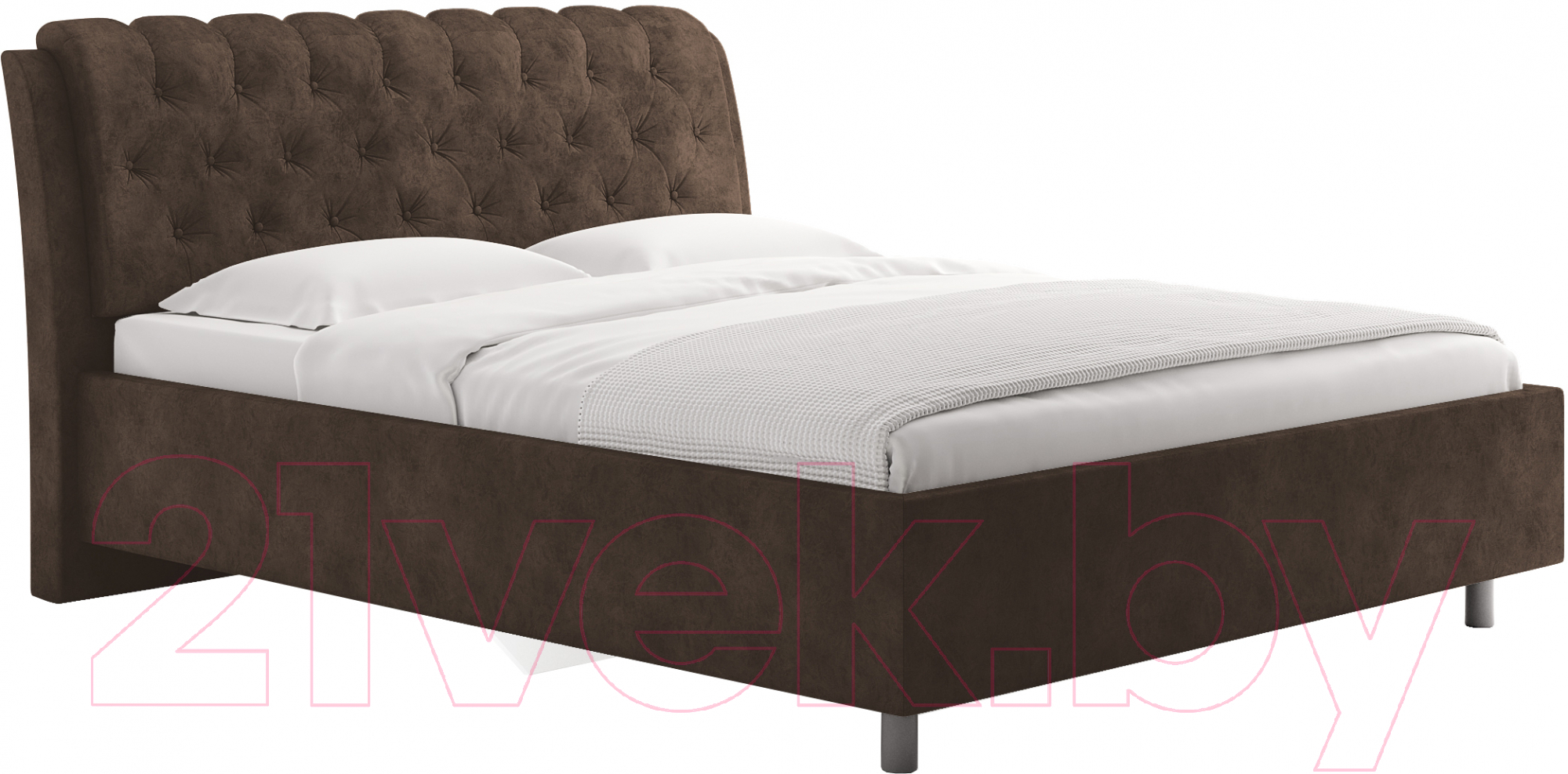 Каркас кровати Сонум Olivia 160x200 (энигма шоколад) - фото