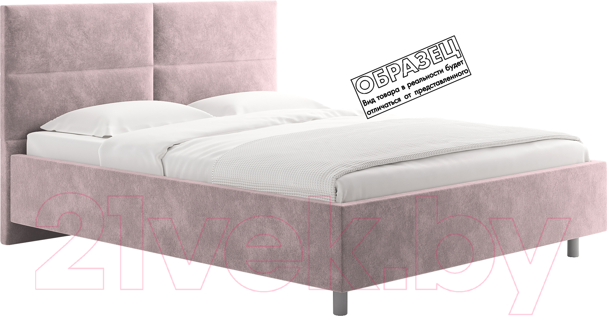 Каркас кровати Сонум Omega 90x200 (микровелюр лиловый) - фото