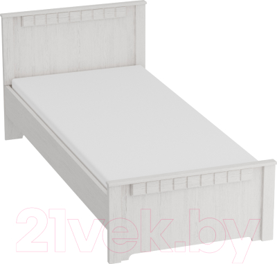 Каркас кровати Мебельград Прованс в детскую 90x200 (бодега белая/патина премиум) - фото