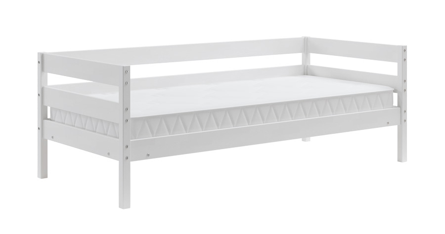 Кровать-тахта Домаклево Мечта 5 80x190 (береза/белый) - фото