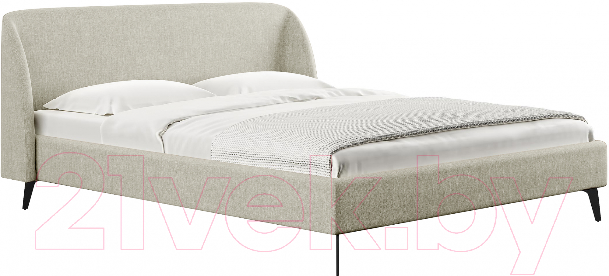 Каркас кровати Сонум Rosa 160x200 (кашемир латте) - фото