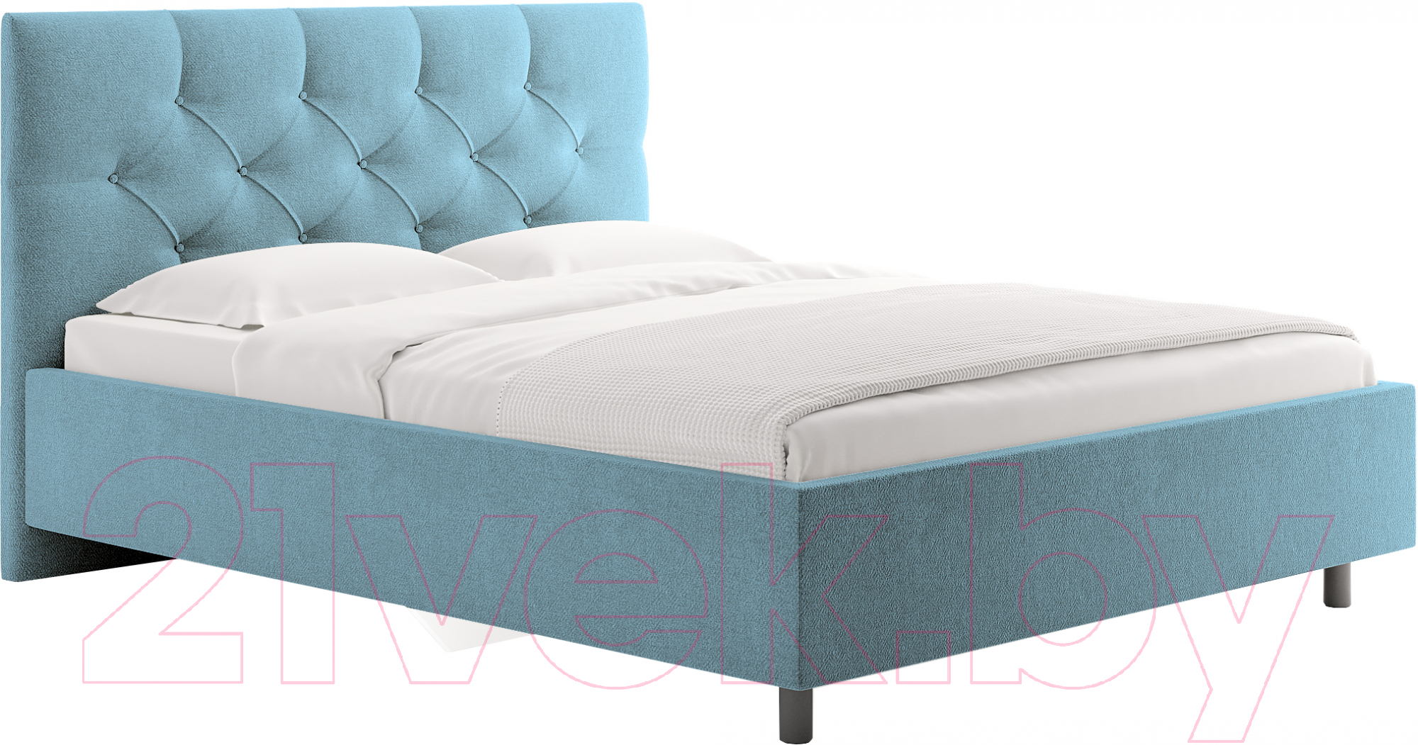 Каркас кровати Сонум Bari 90x200 (рогожка голубой) - фото