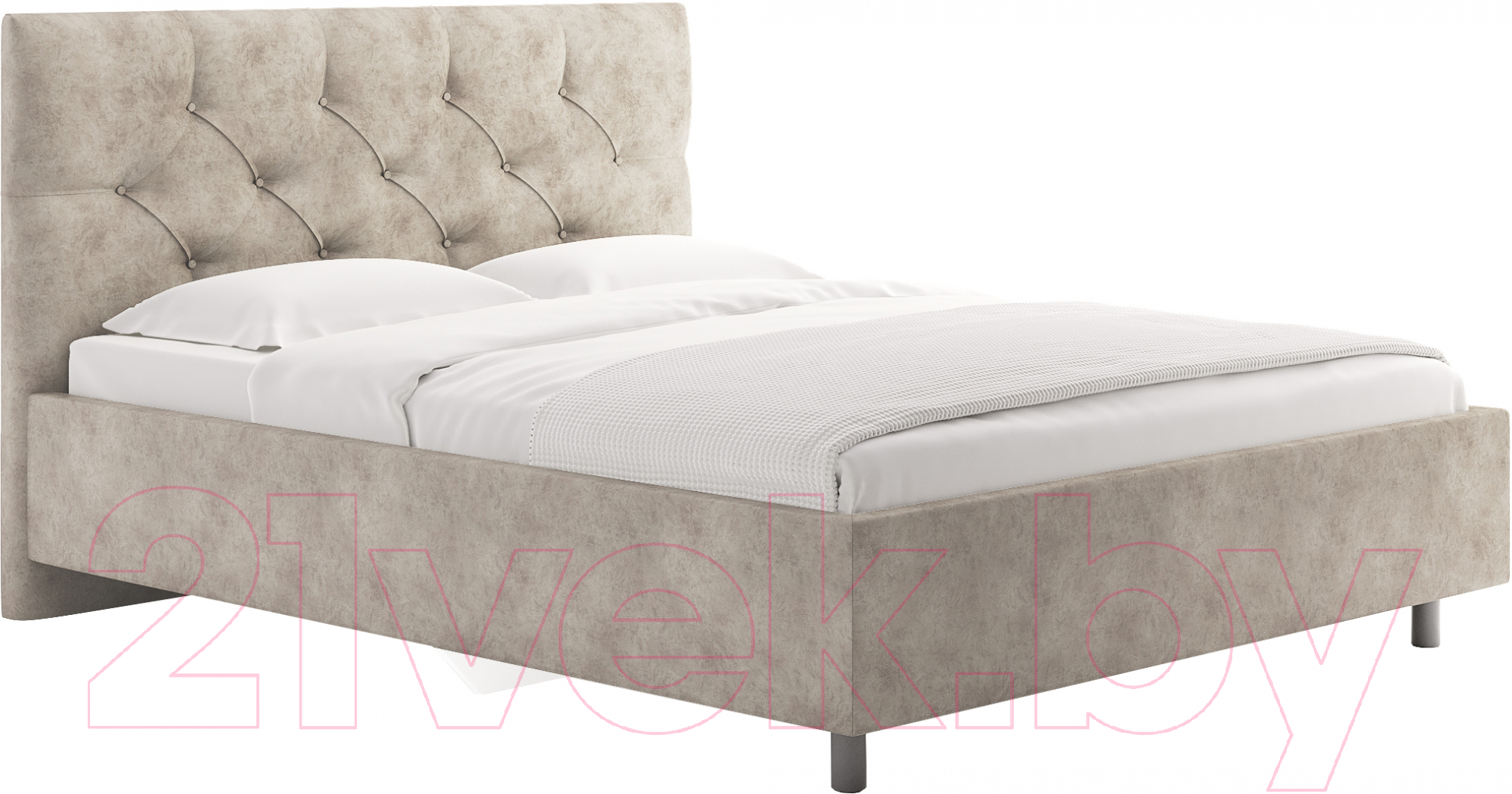 Каркас кровати Сонум Bari 160x200 (энигма крем) - фото