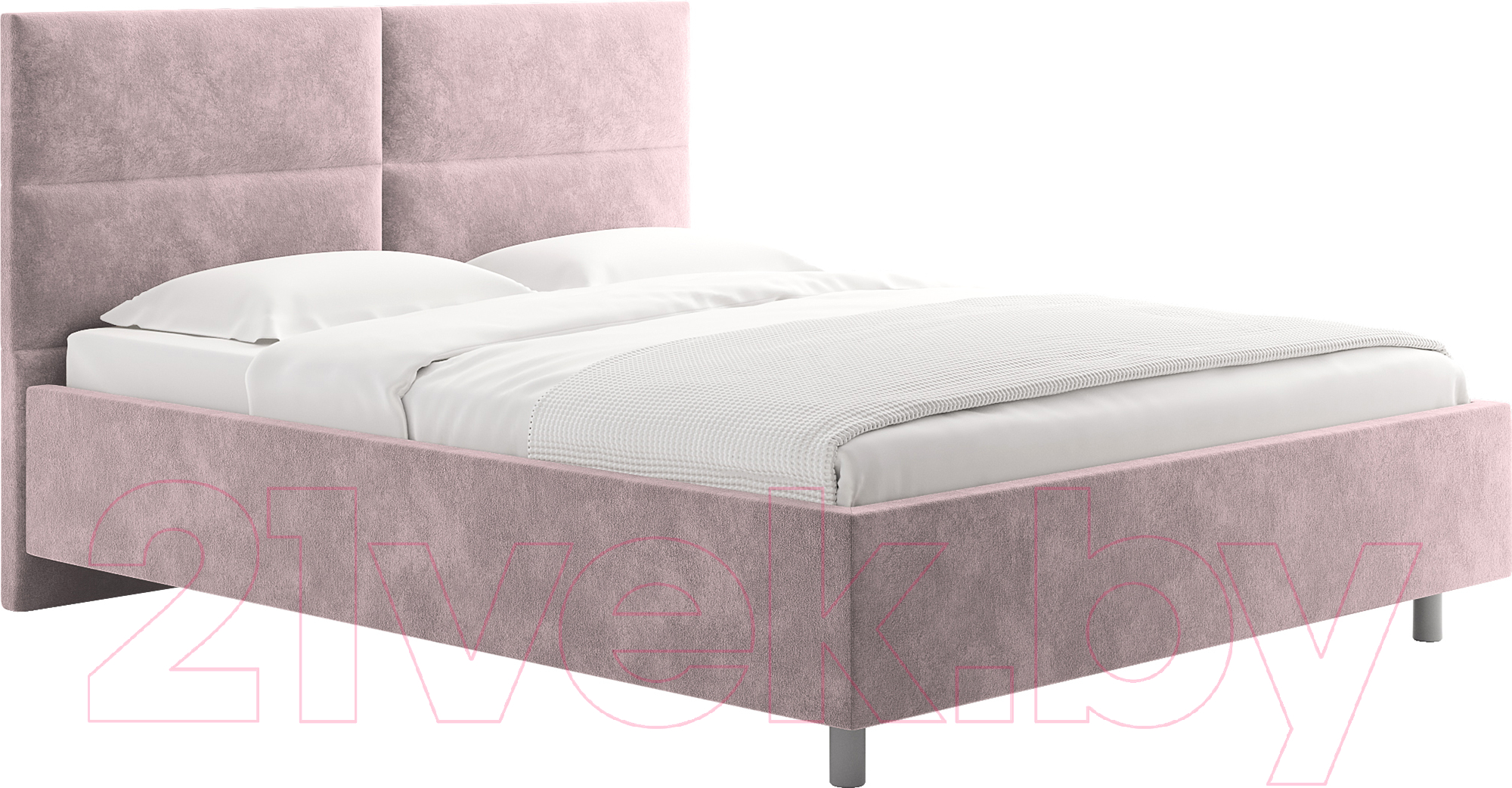 Каркас кровати Сонум Omega 180x200 (микровелюр лиловый) - фото