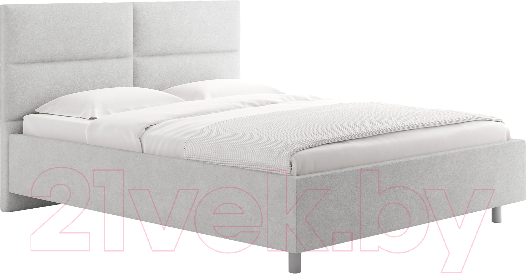 Каркас кровати Сонум Omega 180x200 (замша пепельный) - фото