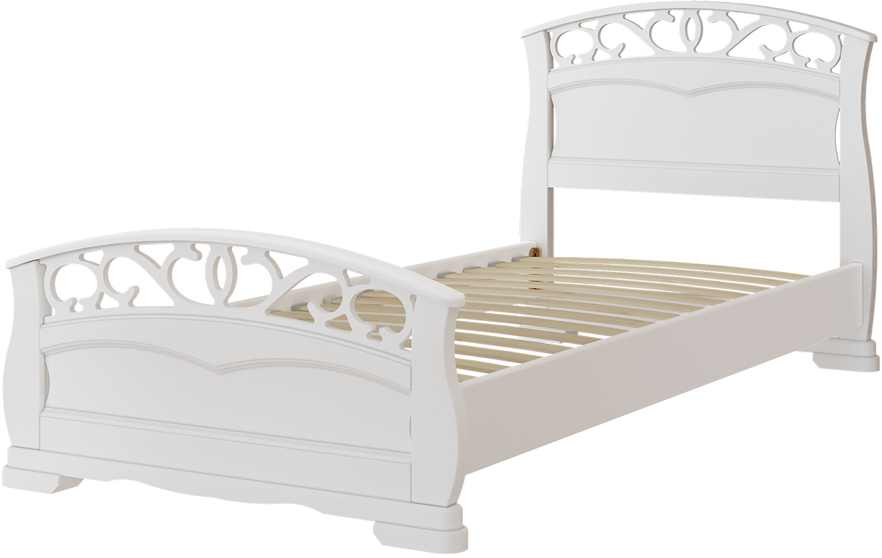 Каркас кровати Bravo Мебель Грация 1 90x200 (белый античный) - фото