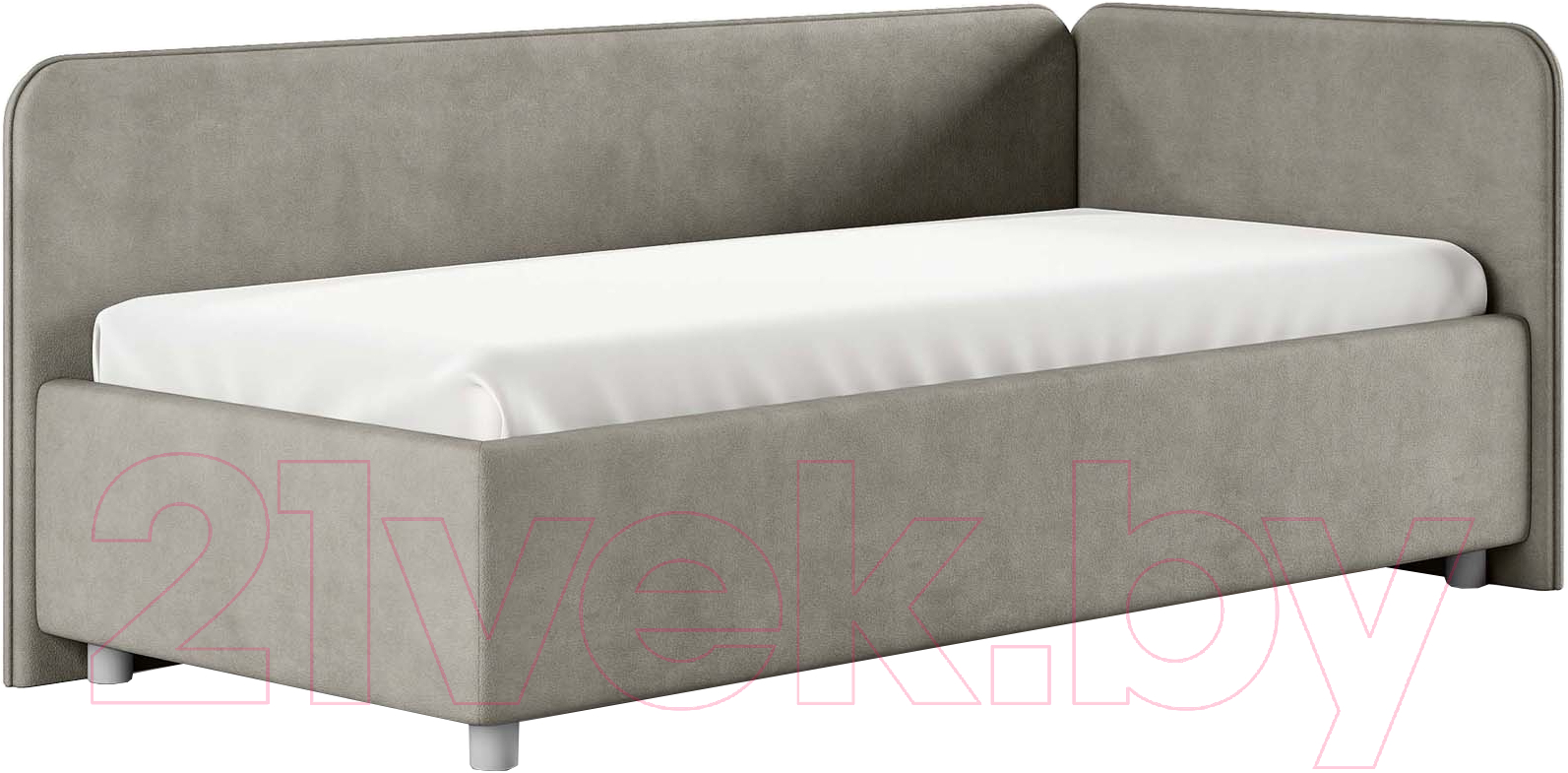 Каркас кровати Сонум Capri R 90x200 (замша бежевый) - фото