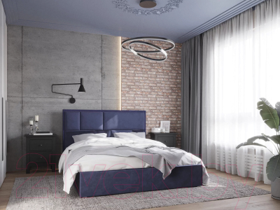 Каркас кровати НК Мебель Madison 180x200 / 72306326 (велюр индиго)
