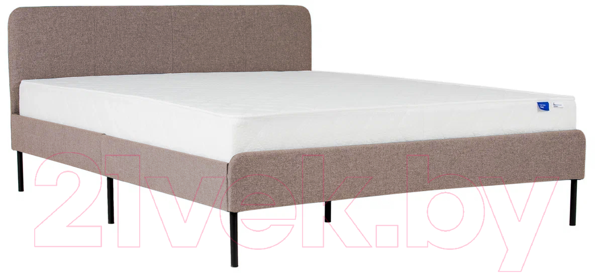 Двуспальная кровать Askona Ноа 160x200 (рико бежевый) - фото