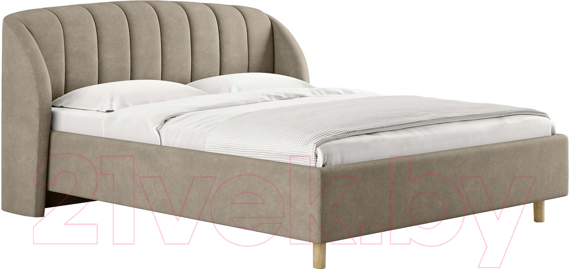 Каркас кровати Сонум Valencia 160x200 (эвита какао) - фото