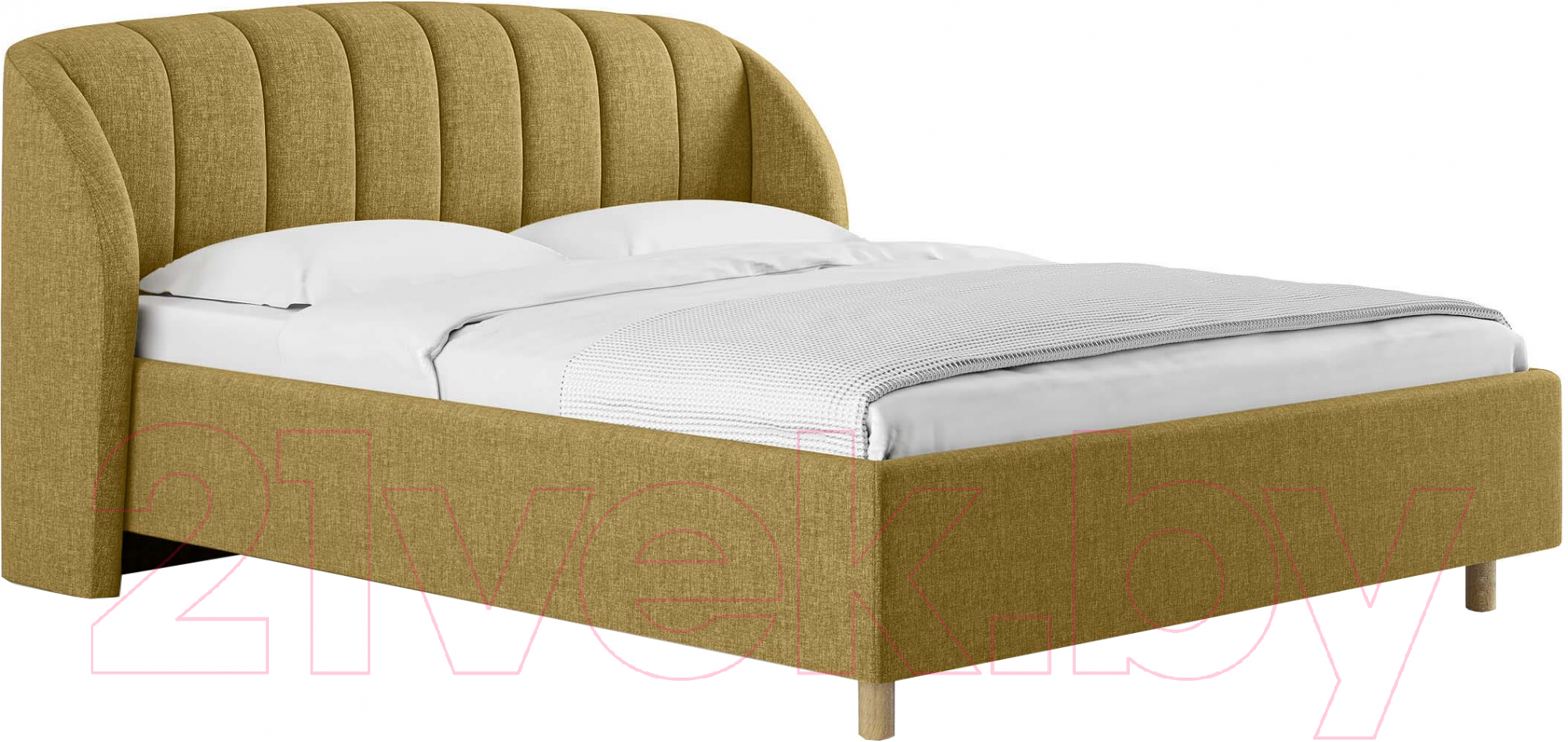 Каркас кровати Сонум Valencia 90x200 (кашемир горчичный) - фото