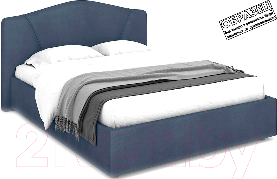 Каркас кровати Rivalli Беатрис 140x200 (Lamb Slate) - фото