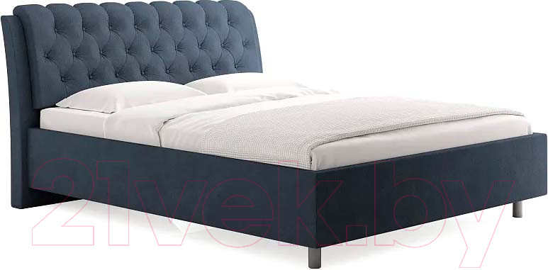 Каркас кровати Сонум Olivia 200x200 (замша синий) - фото