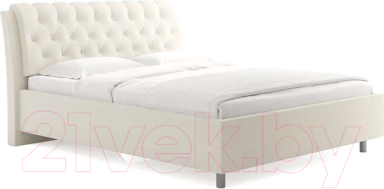 Каркас кровати Сонум Olivia 200x200 (тедди кремовый) - фото