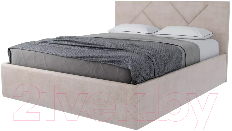 Каркас кровати Stolline Лима 07 с ПМ/Н 180x200 (велюр velutto 04) - фото