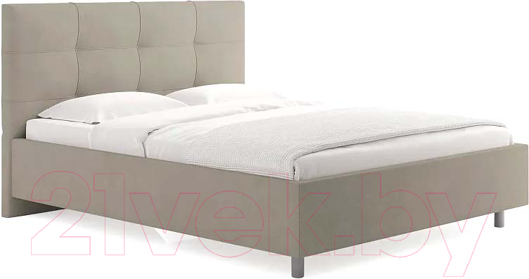 Каркас кровати Сонум Caprice 200x200 (замша бежевый) - фото