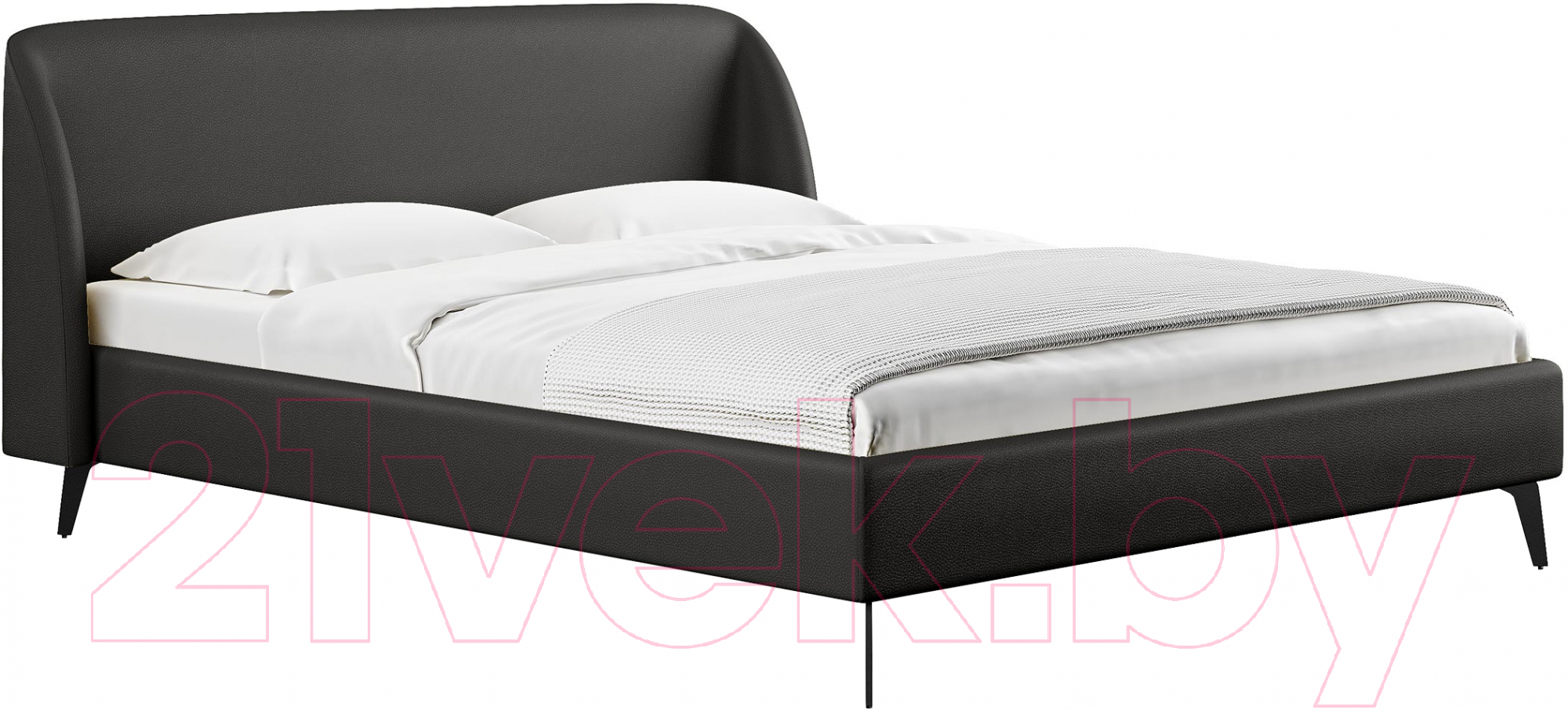 Каркас кровати Сонум Rosa 160x200 (экокожа графит) - фото