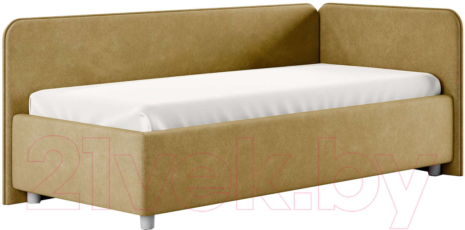 Каркас кровати Сонум Capri R 90x200 (эвита горчичный) - фото