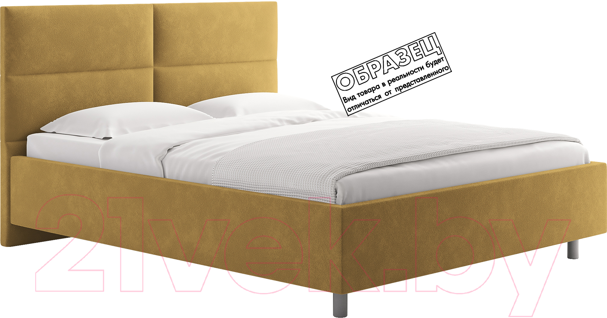 Каркас кровати Сонум Omega 90x200 (эвита горчичный) - фото