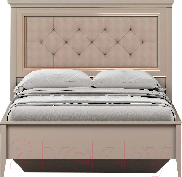 Каркас кровати Black Red White Classic LOZ120x200 с мягким элементом (глиняный серый) - фото