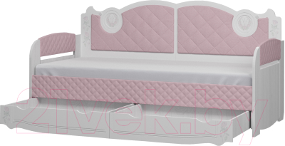 Кровать-тахта Аквилон Розалия №900.4 (лиственница белая)