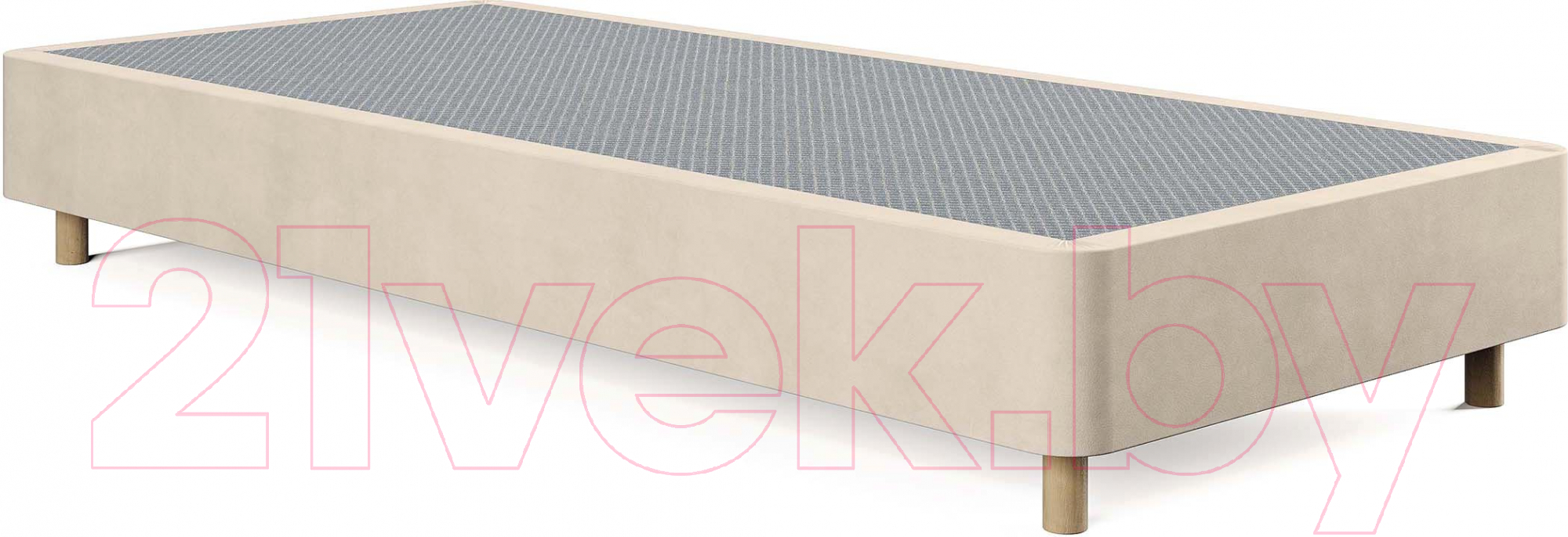 Каркас кровати Сонум Tatami 90x200 (замша кремовый) - фото