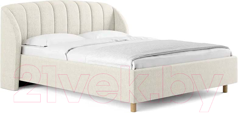 Каркас кровати Сонум Valencia 200x200 (кашемир бежевый) - фото