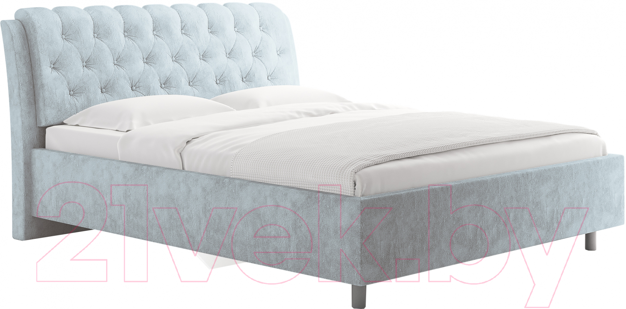 Каркас кровати Сонум Olivia 180x200 (бентли светло-серый) - фото