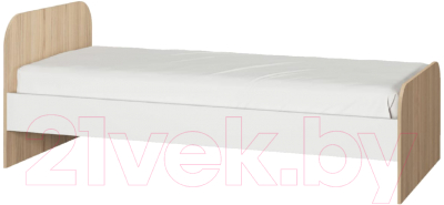 Односпальная кровать Аквилон Кот №900.3 (туя светлая/белый) - фото
