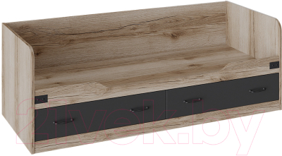 Кровать-тахта ТриЯ Окланд ТД-324.12.01 (черный/дуб делано) - фото