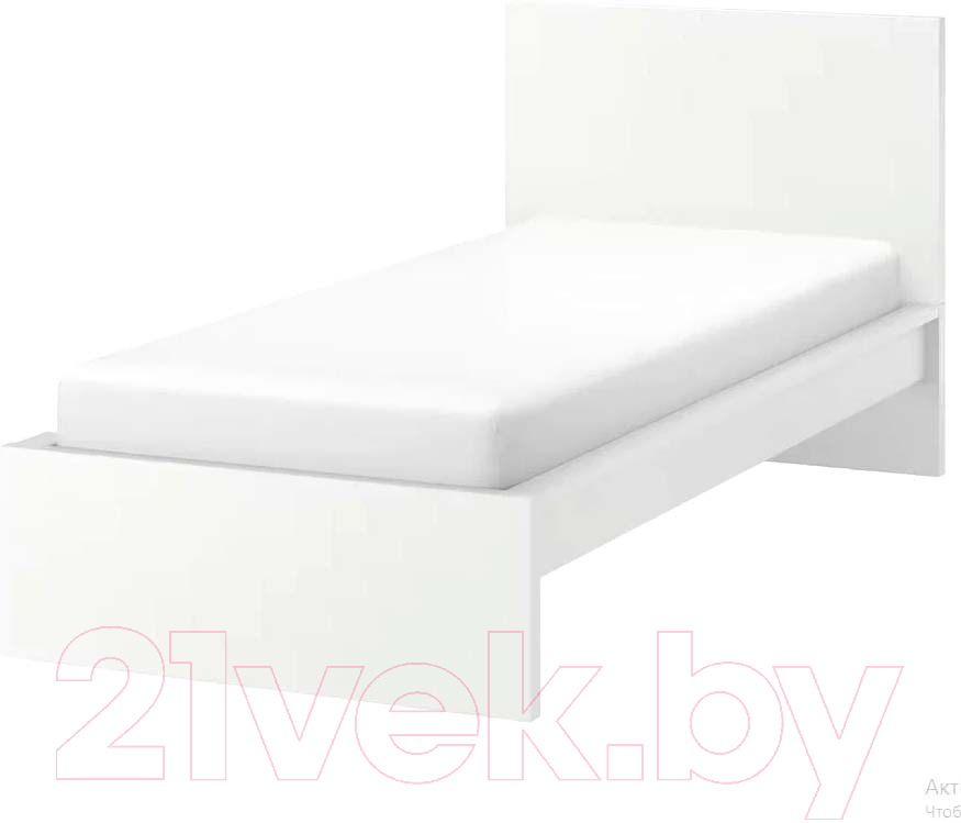 Односпальная кровать Dipriz Марм 90x200 / Д.80069.1 (белый) - фото