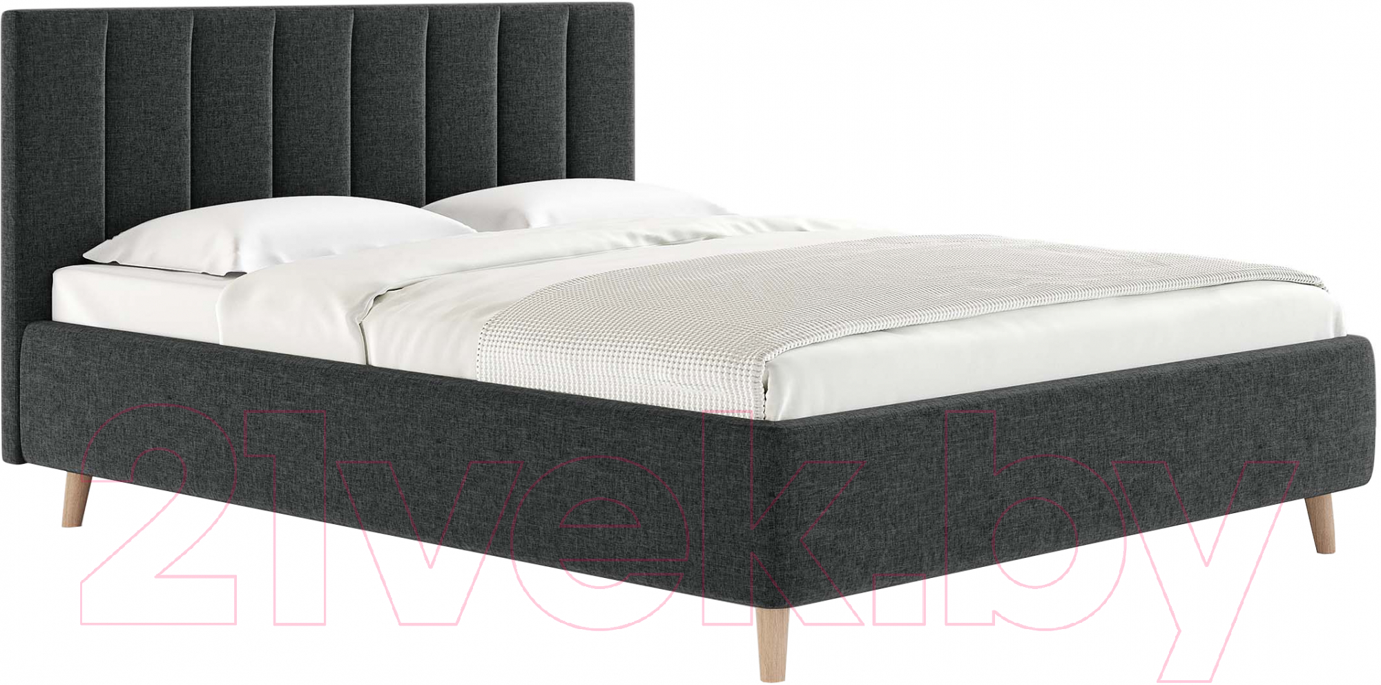 Каркас кровати Сонум Alma 200x200 (кашемир серый) - фото