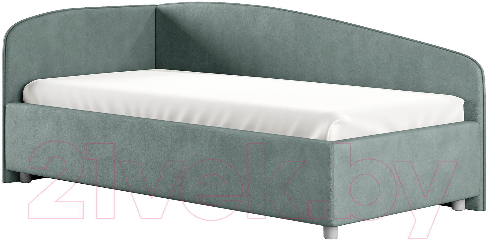 Каркас кровати Сонум Paola L 90x200 (замша мятный) - фото