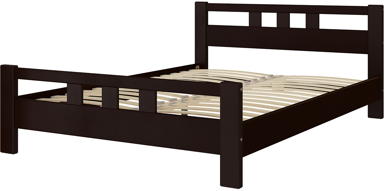 Каркас кровати Bravo Мебель Вероника 2 140x200 (орех темный) - фото