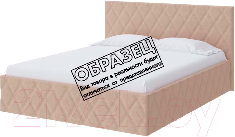 Двуспальная кровать Proson Fresco Forest 730  80x200 (миндальный) - фото