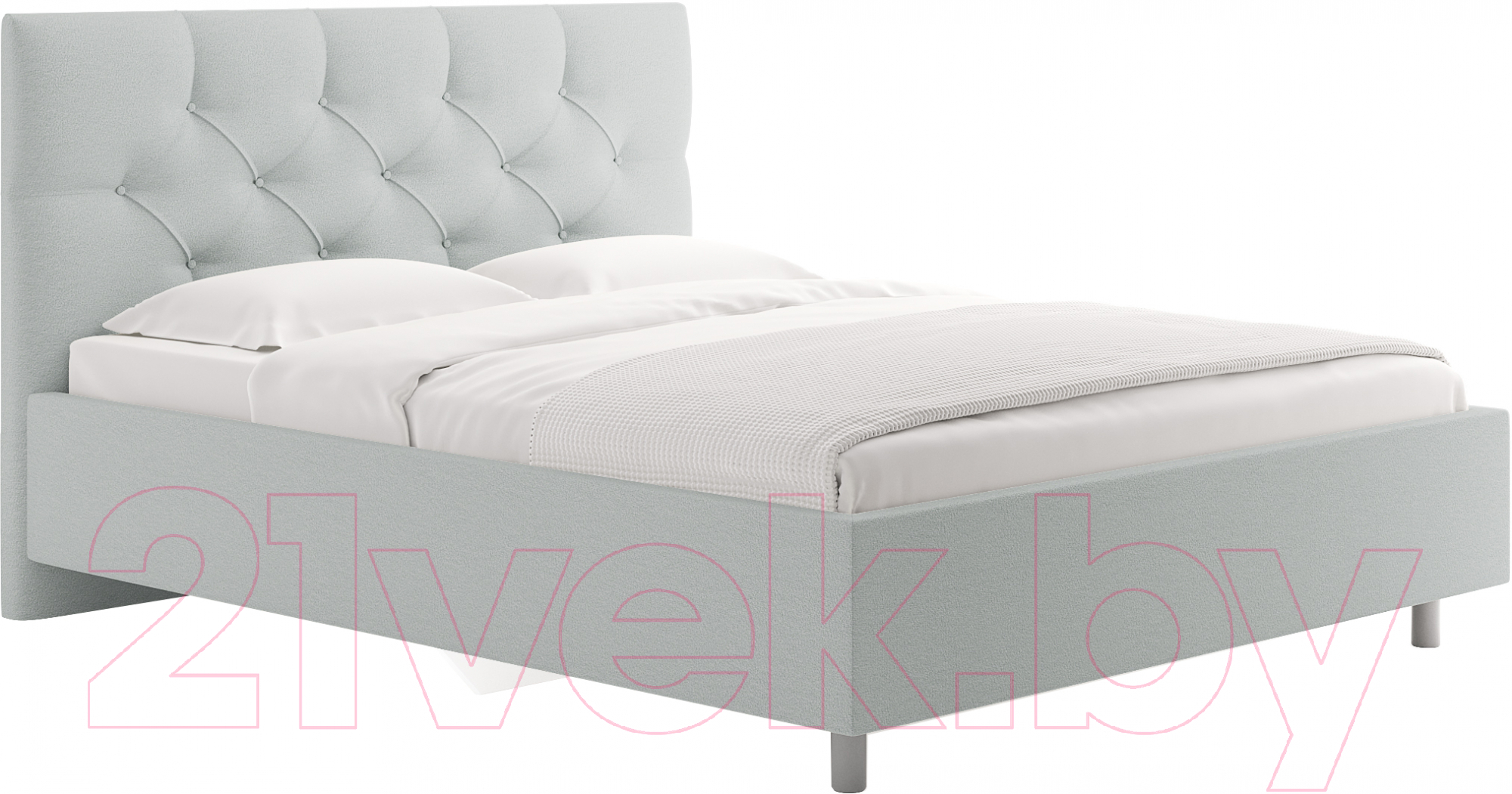 Каркас кровати Сонум Bari 90x200 (тедди пепельный) - фото