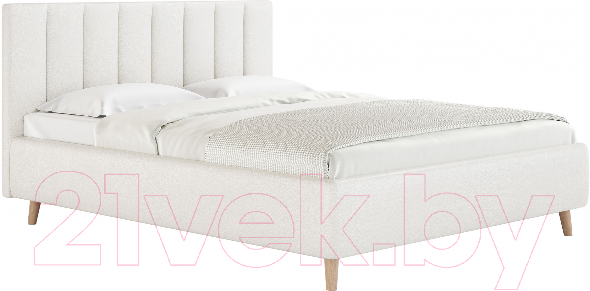 Каркас кровати Сонум Alma 160x200 (экокожа белый) - фото