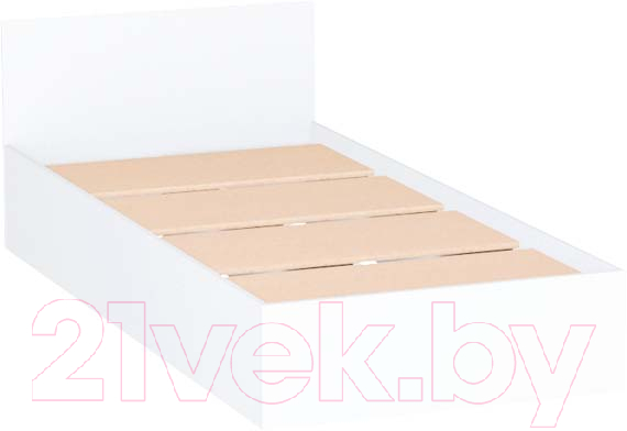 Односпальная кровать ДСВ Мори КРМЯ 900.1/1 (белый) - фото