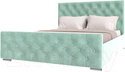 Каркас кровати НК Мебель Интеро 140x200 / 72306768 (велюр мята) - фото