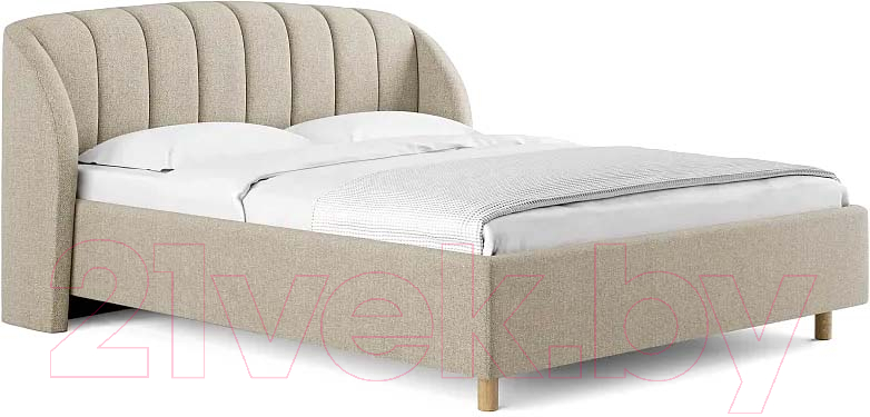 Каркас кровати Сонум Valencia 200x200 (рогожка песочный) - фото